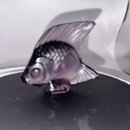 Lalique angel fish - lalique, lilac