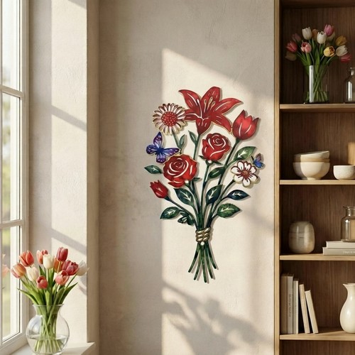 Charming 15x9 metal flower - charming,