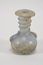 Q32N35- Vintage Hand Blown Melting Glass Vase