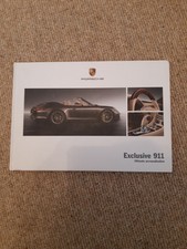 Porsche 911 991 Exclusive Personalisation Hardback Accessories Brochure 2012
