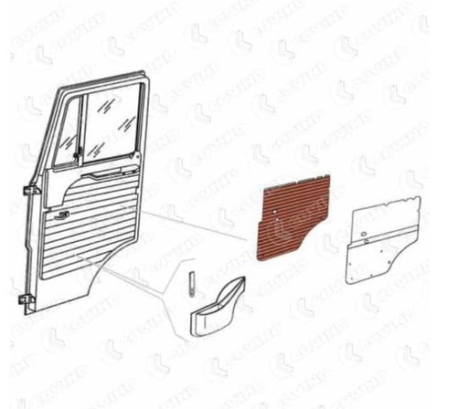 Pcs right left door panel - 2,