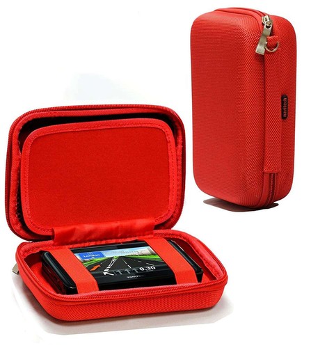Navitech red hard gps - red, carry