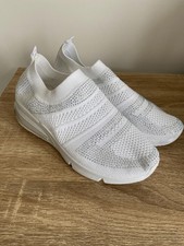 New White Glitter Trainers |