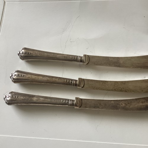 Sterling silver handles - 3,
