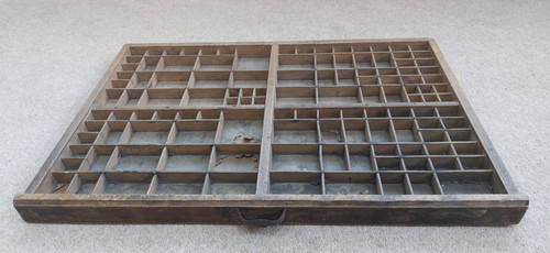 Vintage french printers tray - printers,