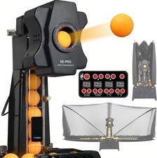 Table Tennis Automatic Ping Pong Balls Training Machine w/100 Balls Adjustable