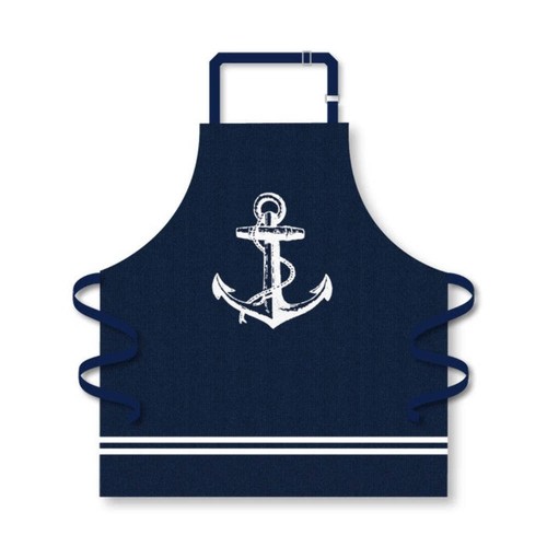 Nauticalia anchor navy apron - nauticalia,