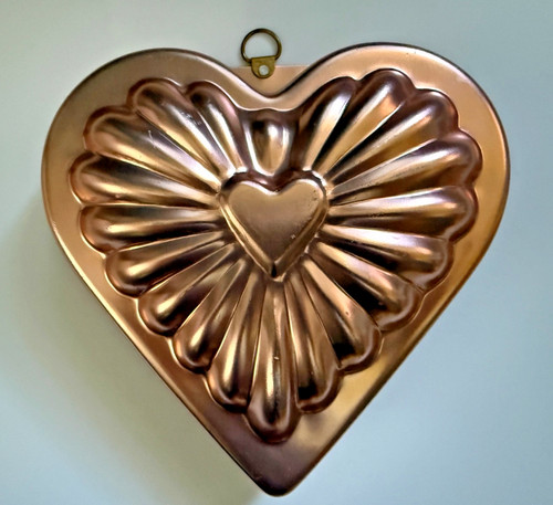Vintage copper heart - vintage, mold