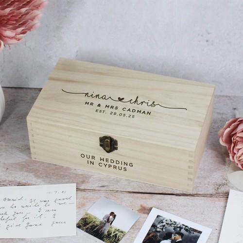 Personalised wooden wedding - wooden,