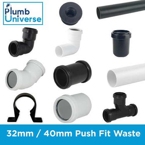 32mm 40mm push fit - 40mm, waste