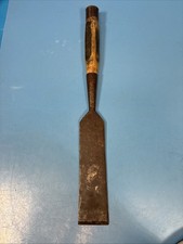 Antique 3” Timber Framing Chisel Slick Wood Handle 25” Long