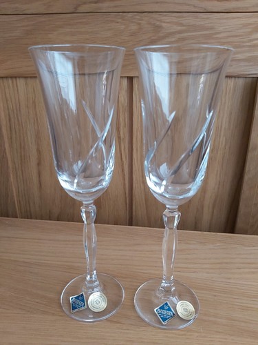 Pair bohemian hand cut - pair,