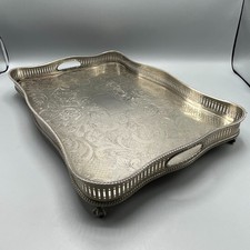 Vintage Silver Plate Footed