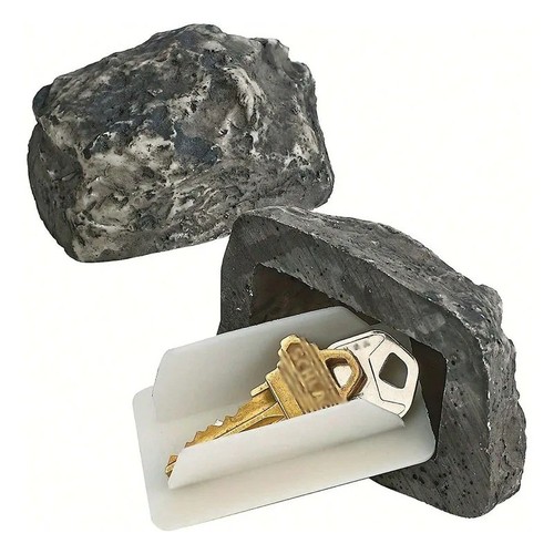 Door key rock hide keep - door,