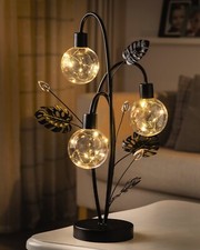 Golden Lily Globe Table Lamp
