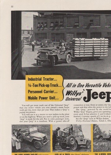 1946 willys overland jeep - willys,