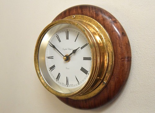 Nautical brass mahogany - nautical,