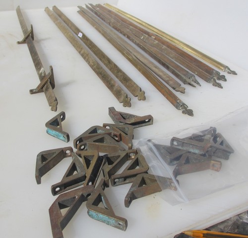 Antique brass stair rods x10 - brass,
