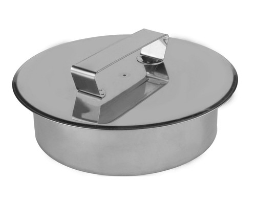 Stainless steel flue pipe - stainless, cap