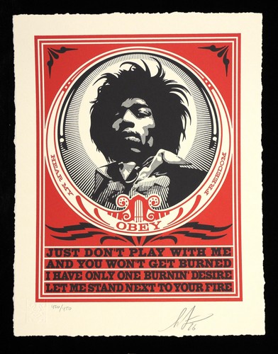 Shepard fairey jimi hendrix - shepard,