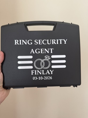 Personalised ring security box - personalised,