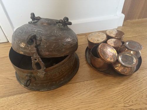 Antique indian copper paan - indian,