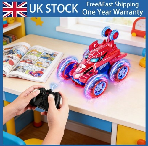 Spiderman stunt car remote - spiderman,