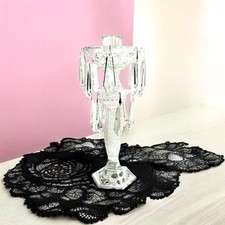 Vintage Waterford Crystal 2 Tier Candelabra with Bobeche & Prisms NIB 12.5"