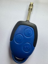 FORD TRANSIT 3 BUTTON REMOTE KEY FOB MK7 TIPPER VAN. BLUE. TESTED & WORKING !!!