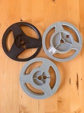  3 *  SUPER 8 200FT (60M)  5" PLASTIC CINE FILM REEL SPOOLS - EMPTY