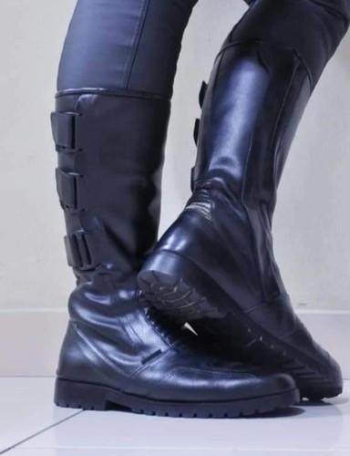 Men midcalf motorcycle police - midcalf,