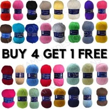 WOOLCRAFT 100g NEW FASHION DK Knitting Yarn Ball Wool Double Knit - 74 Shades UK