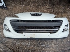 2009-2013 PEUGEOT 207 FACELIFT FRONT BUMPER & FOGS WHITE BLANC BANQUISE EWP