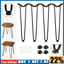 4x Hairpin Table Legs Metal