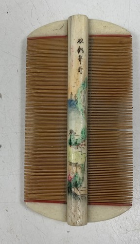 Antique chinese bamboo comb - antique,