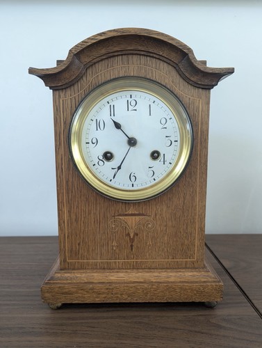 Antique junghans oak inlaid - junghans,