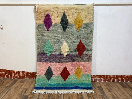 Handwoven moroccan berber rug - handwoven,
