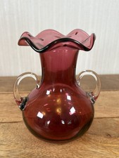 Vintage Hand Blown Cranberry