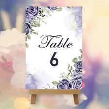 Purple Floral Wedding Table