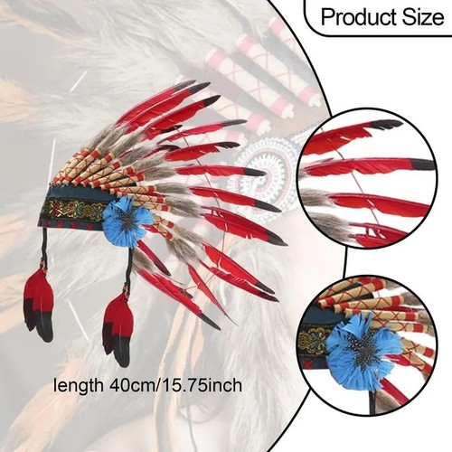 40cm artificial feather indian - 40cm,