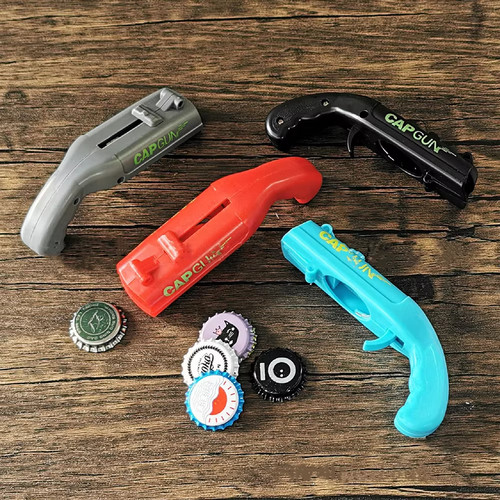 Cap gun beer - gun,