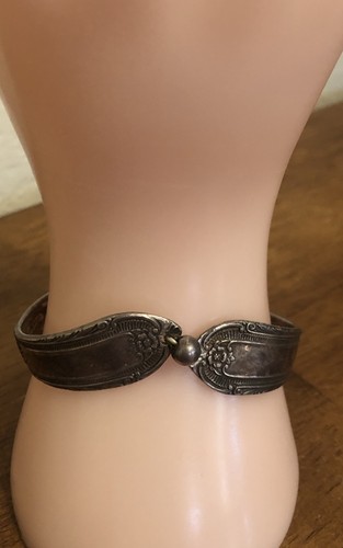 Vintage spoon bracelet silver - vintage,