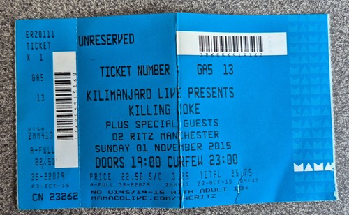 Used concert ticket killing - used,
