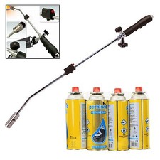 Gas Burner Blaster Weed Wand Blowtorch Garden Torch Weeds Killer + 4 Refills