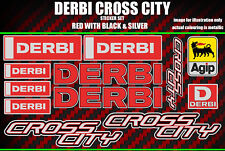 Derbi Cross City stickers Crosscity SM Senda supermoto 50 125 red/black/silver