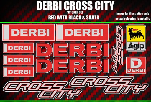 Derbi cross city stickers - city,
