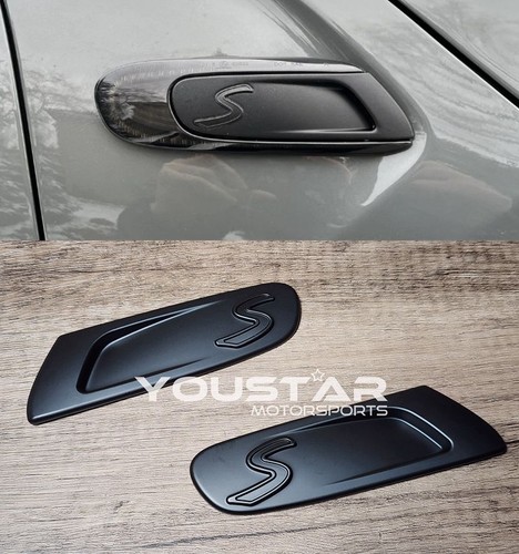 Matt black side marker - x2,