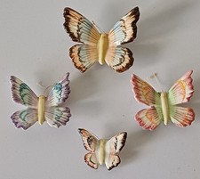 4x Ceramic Butterflies