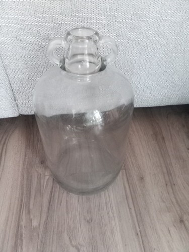 Vintage glass demijohn - demijohn, jar