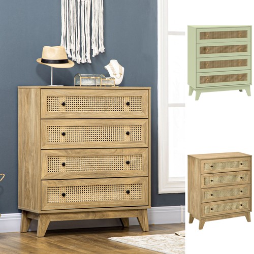Rattan chest drawers - rattan,